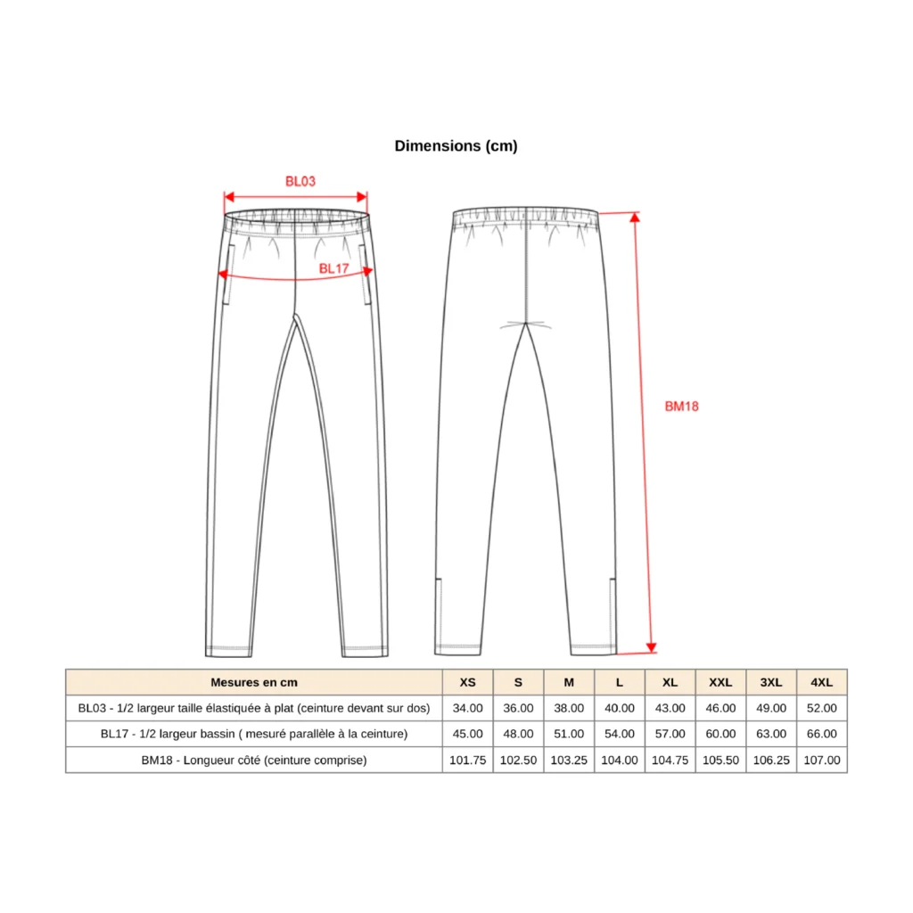 Pantalon d'entrainement polyester - Adulte