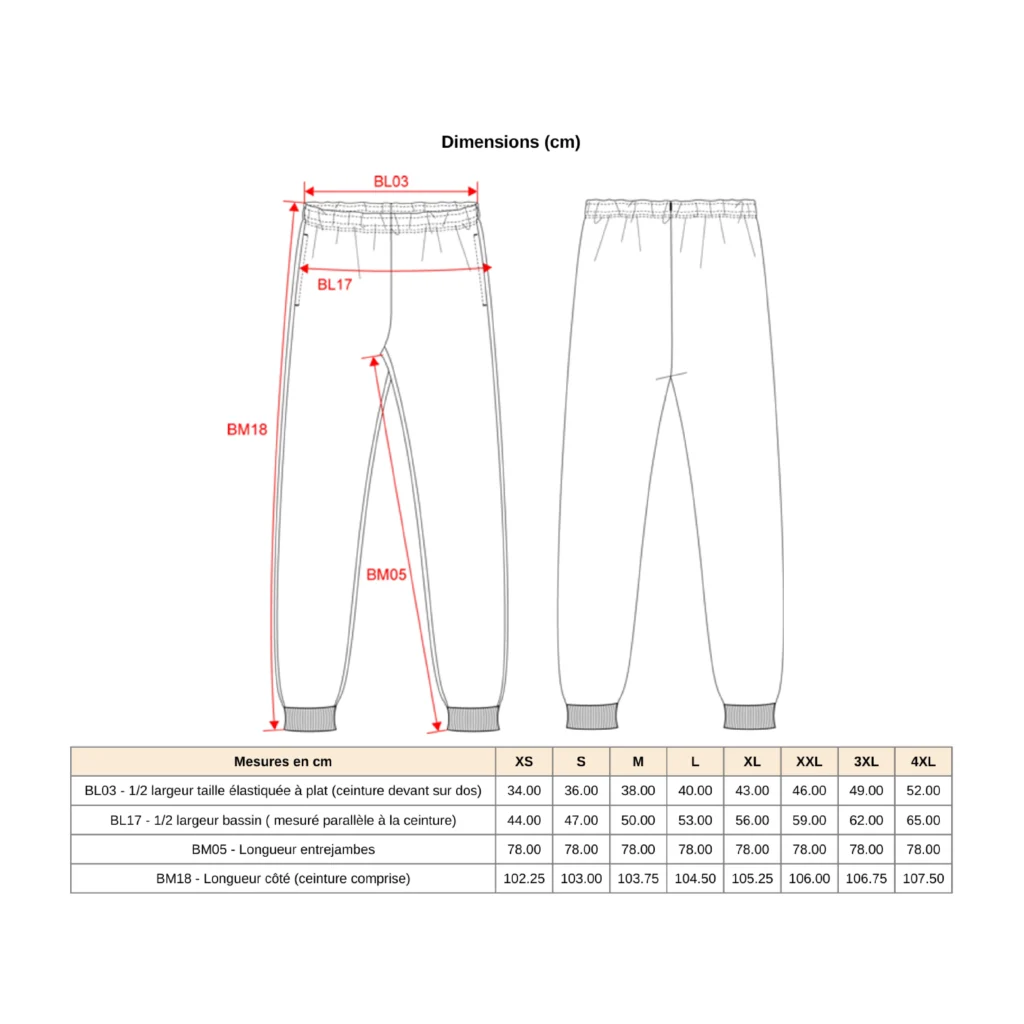 Pantalon coton - Adulte
