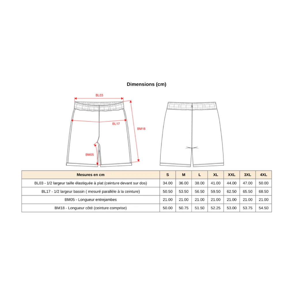 Short d'entrainement polyester - Adulte