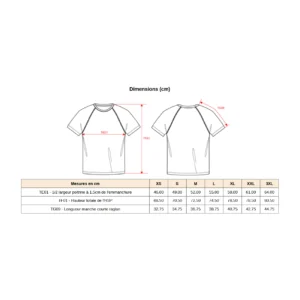 T-Shirt sport Carcassonne - Adulte - Noir
