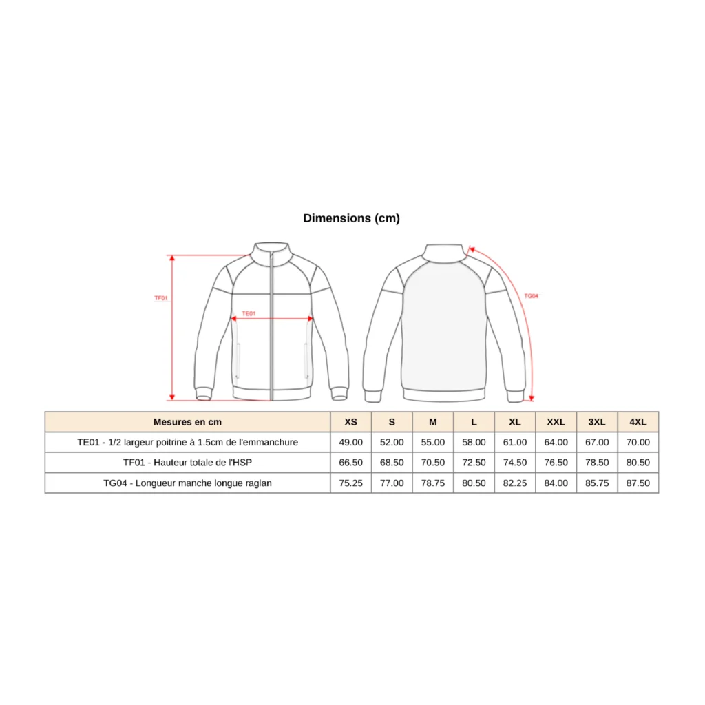 Veste d'entrainement polyester zippée - Adulte