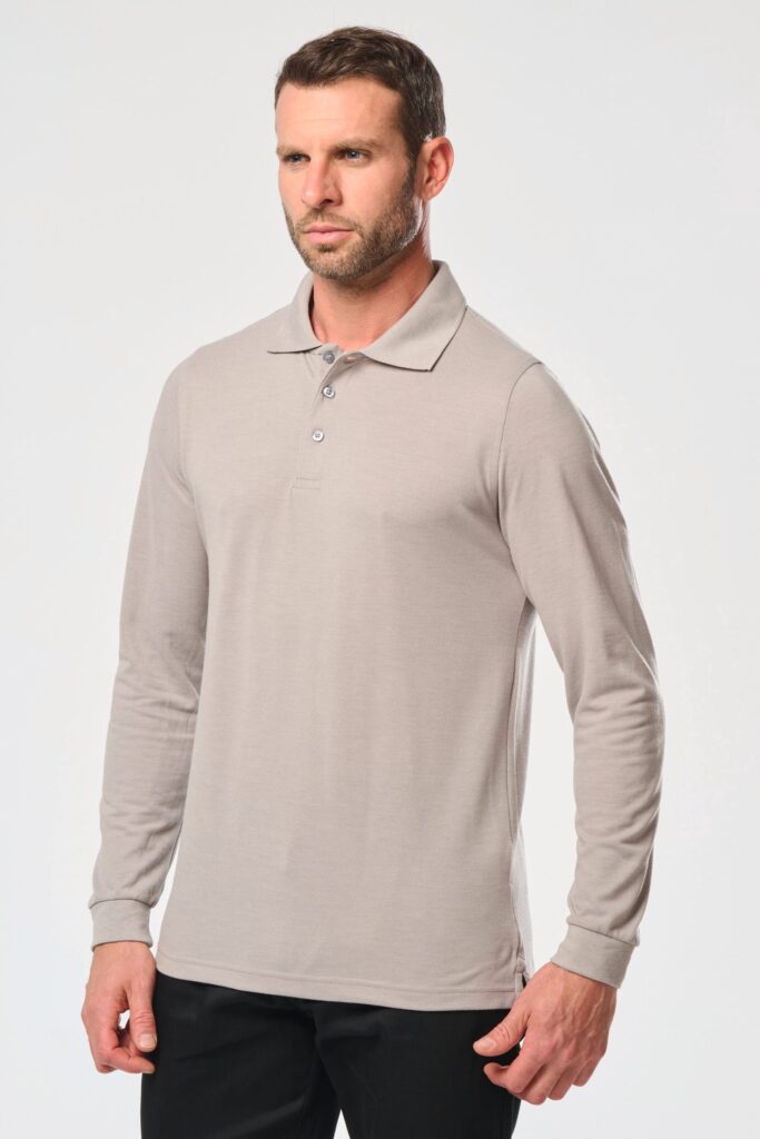 Polo manches longues homme