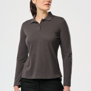 Polo manches longues femme