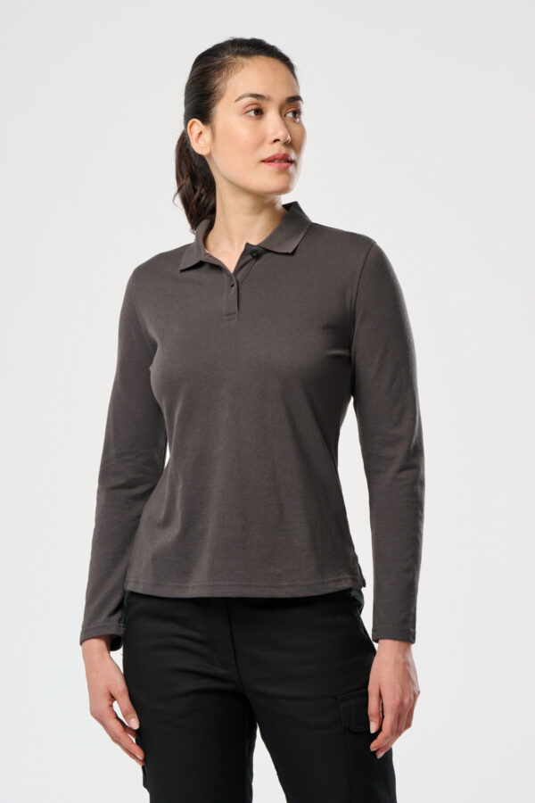Polo manches longues femme