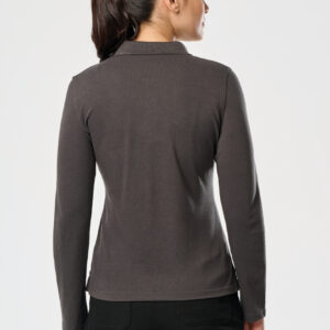 Polo manches longues femme