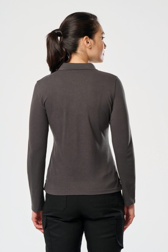 Polo manches longues femme