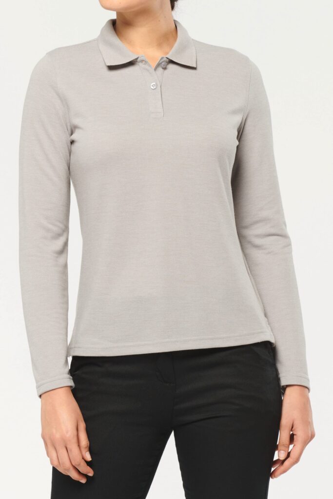 Polo manches longues femme