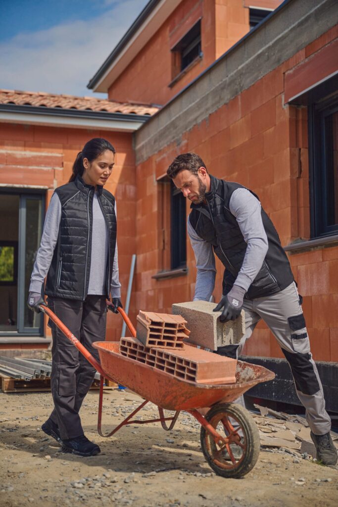 Pantalon de travail bicolore homme