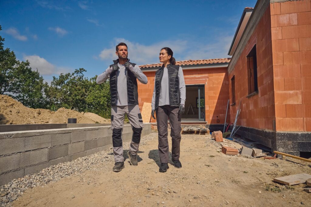 Pantalon de travail bicolore homme