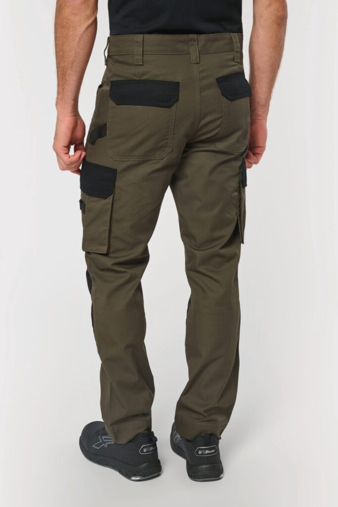 Pantalon de travail bicolore homme