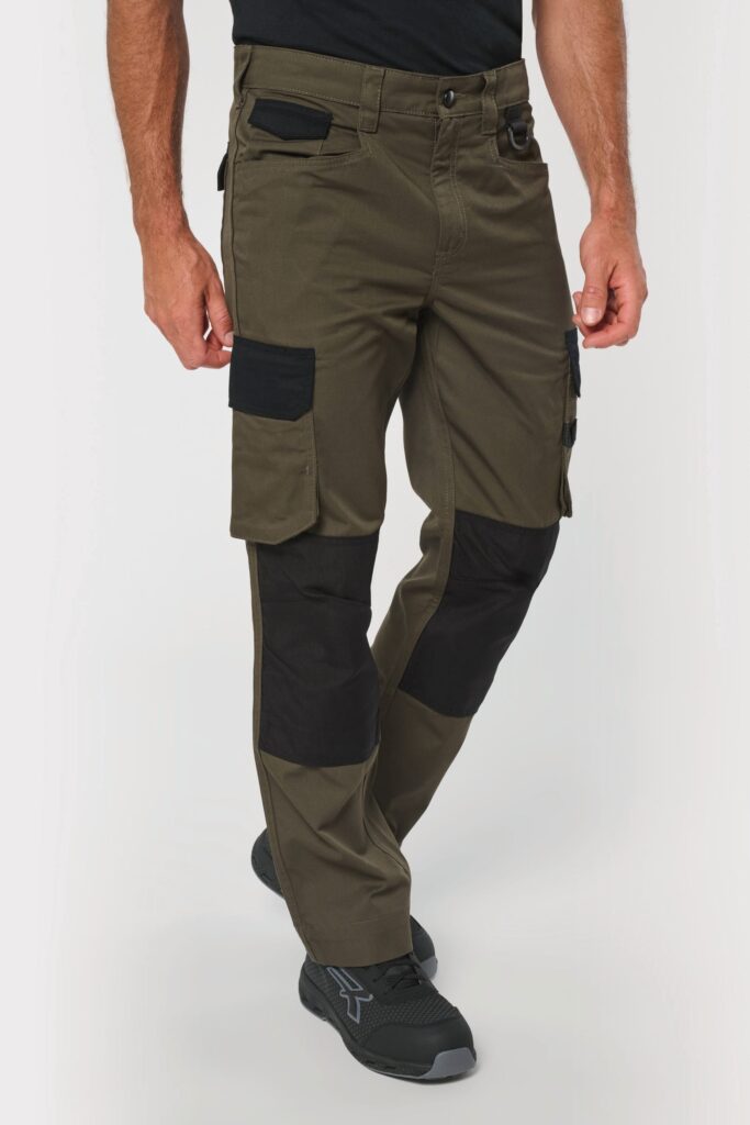 Pantalon de travail bicolore homme