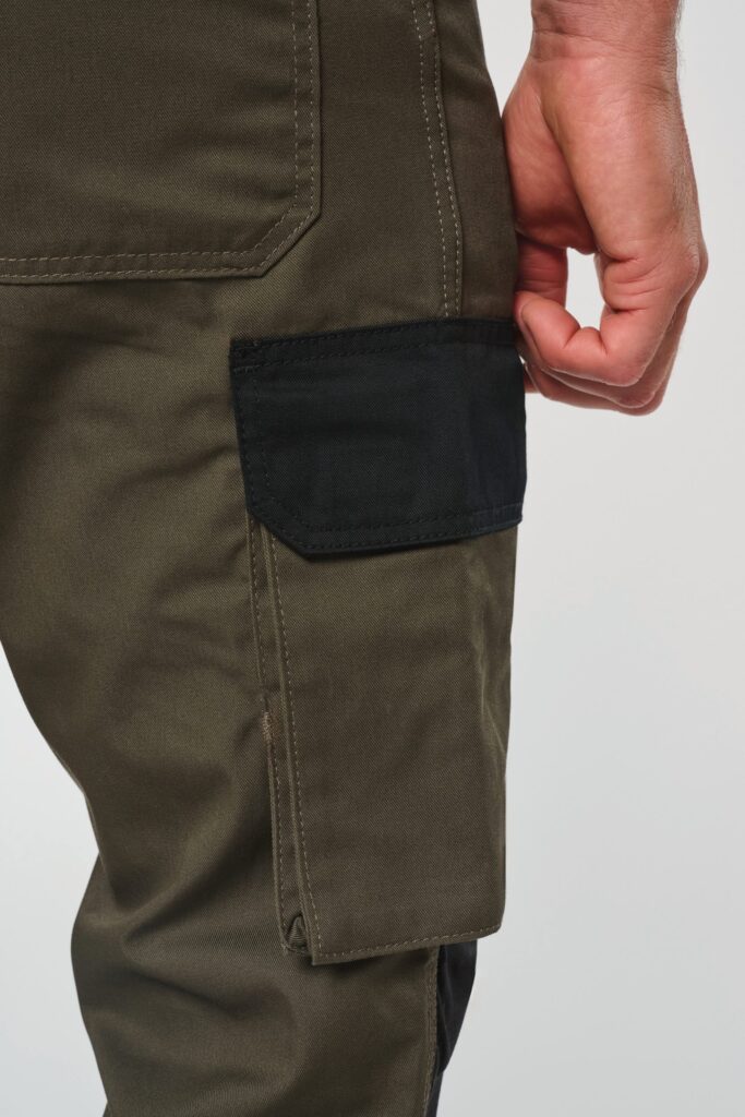 Pantalon de travail bicolore homme