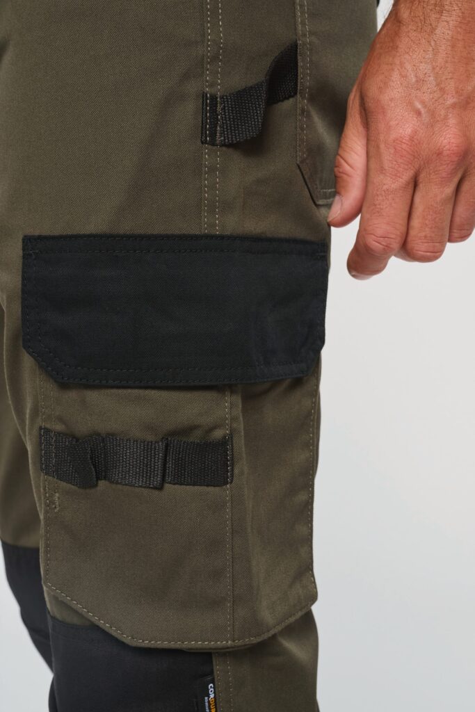 Pantalon de travail bicolore homme
