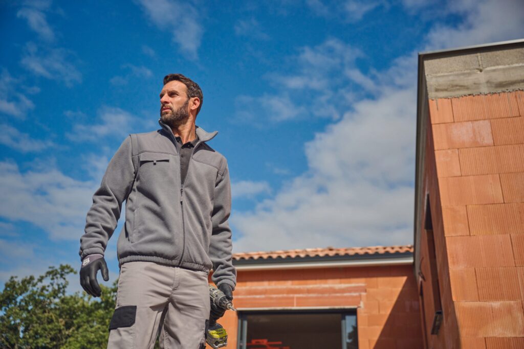 Pantalon de travail bicolore homme