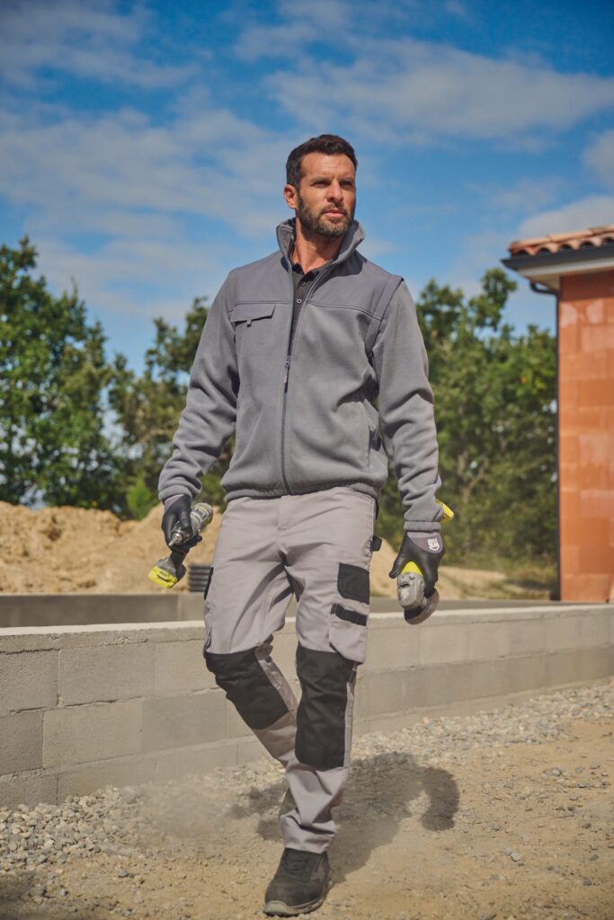 Pantalon de travail bicolore homme