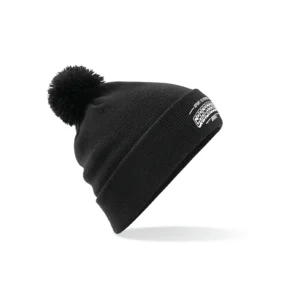 Bonnet à pompom brodé - Enfant