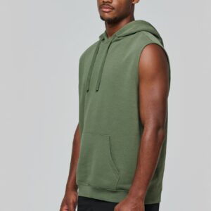 Sweat-shirt à capuche sans manches unisexe