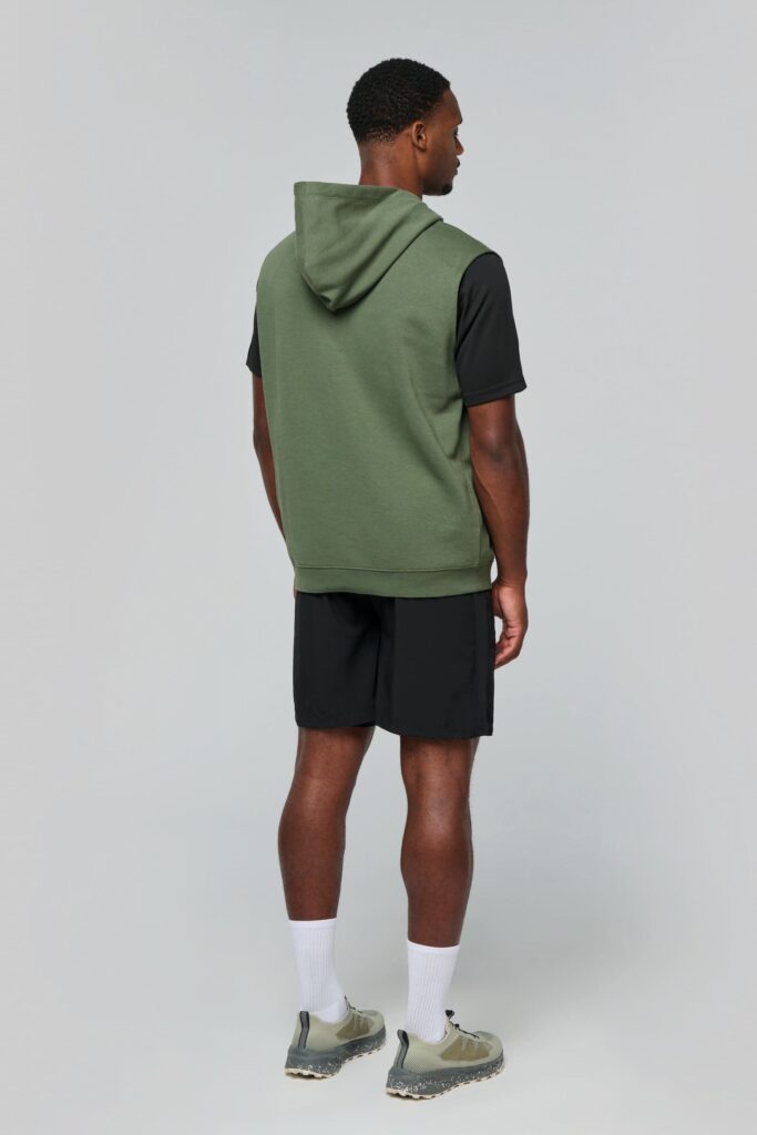 Sweat-shirt à capuche sans manches unisexe