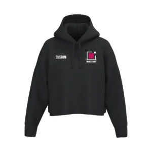 Sweat crop à capuche - Femme