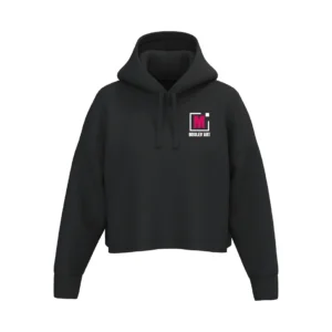 Sweat crop à capuche - Femme