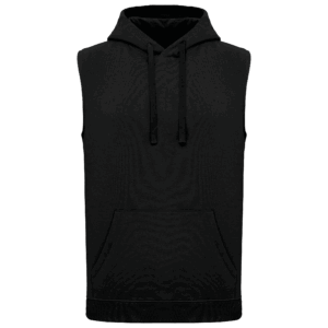 Sweat-shirt à capuche sans manches unisexe
