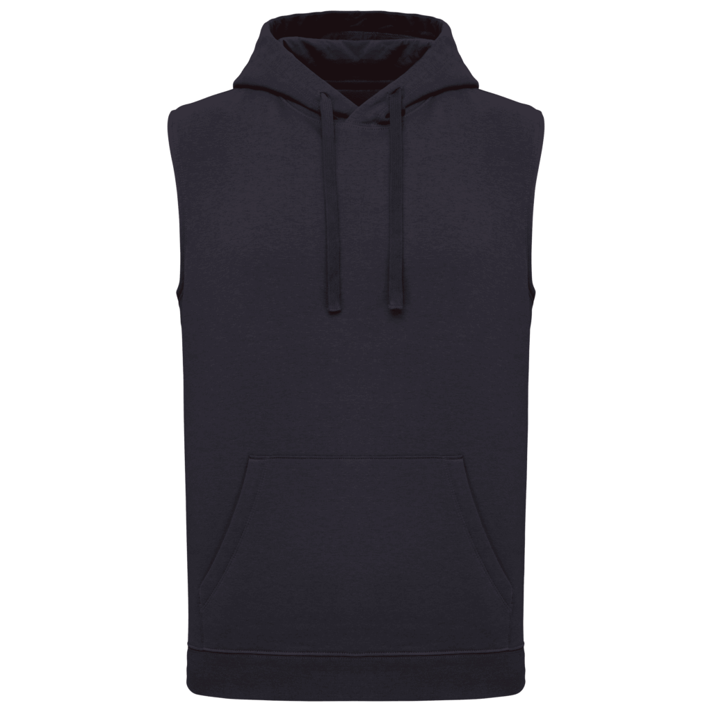 Sweat-shirt à capuche sans manches unisexe