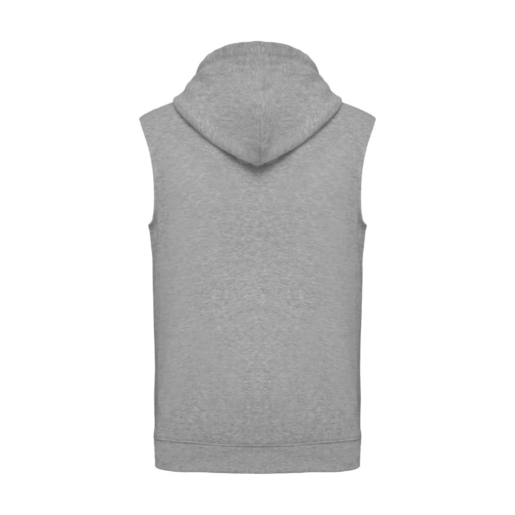 Sweat à capuche brodé sans manches - Adulte