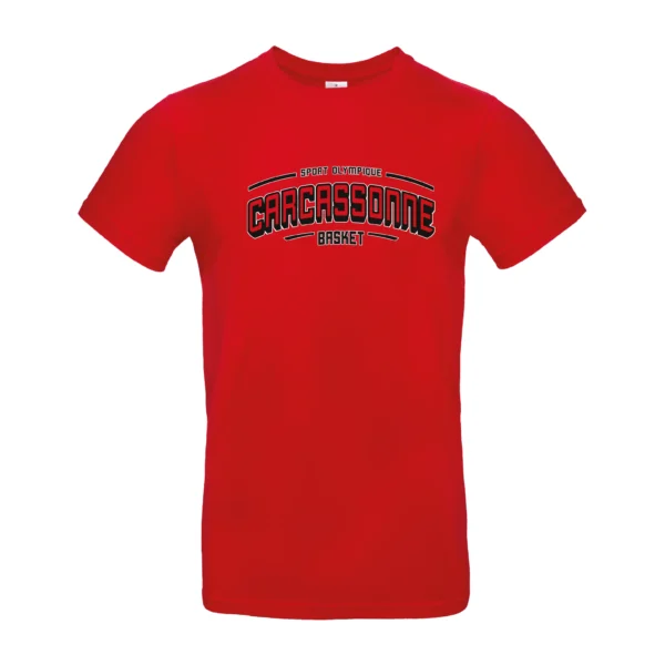 T-Shirt coton Carcassonne - Adulte - Rouge